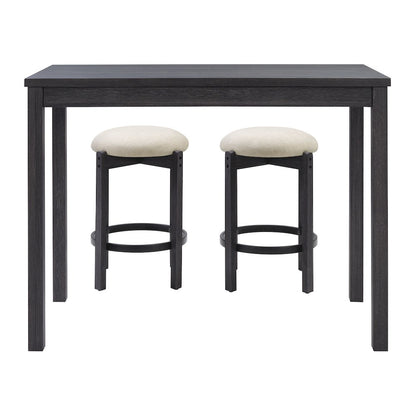 Melissa 3-PC  Counter Height Table Dining Set with Power, 2 Stools
