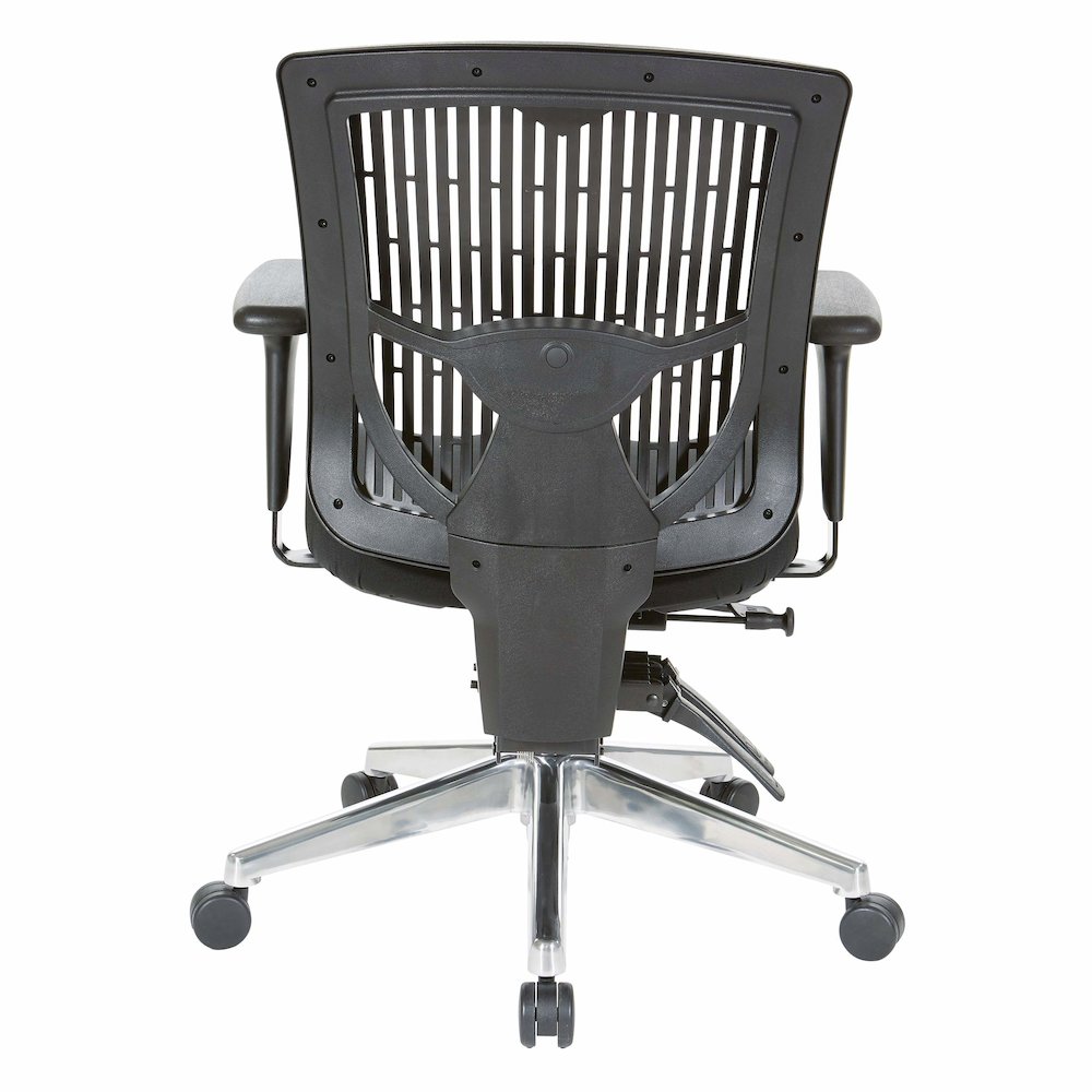 Contoured Black Plastic Back Manager's Chair , 97898CBK-30