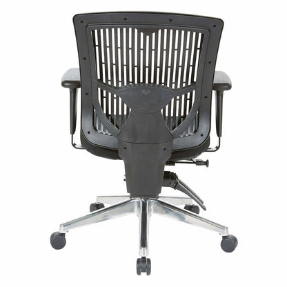 Contoured Black Plastic Back Manager's Chair , 97898CBK-30