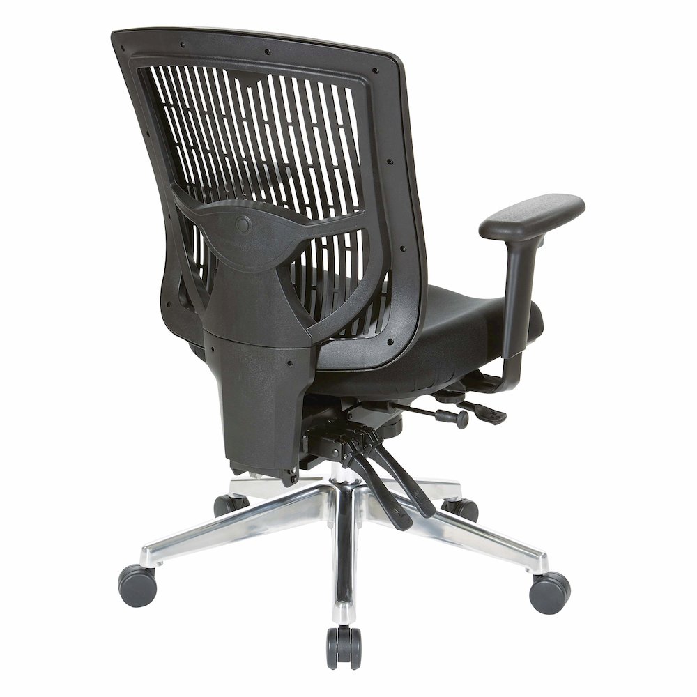 Contoured Black Plastic Back Manager's Chair , 97898CBK-30