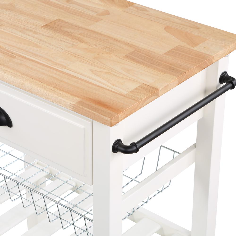 Hampton Kitchen Cart White