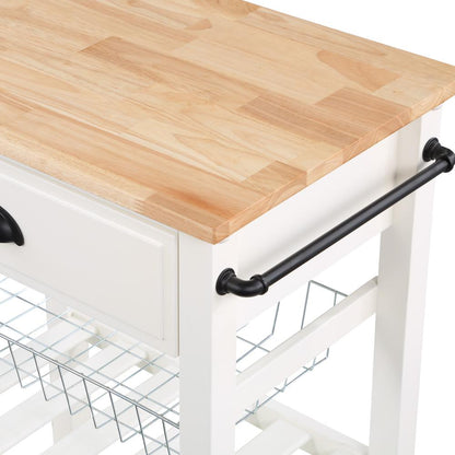 Hampton Kitchen Cart White