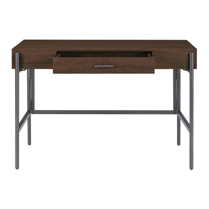 Sedona 46" Writing Desk with Drawer in Elegant Walnut Finish