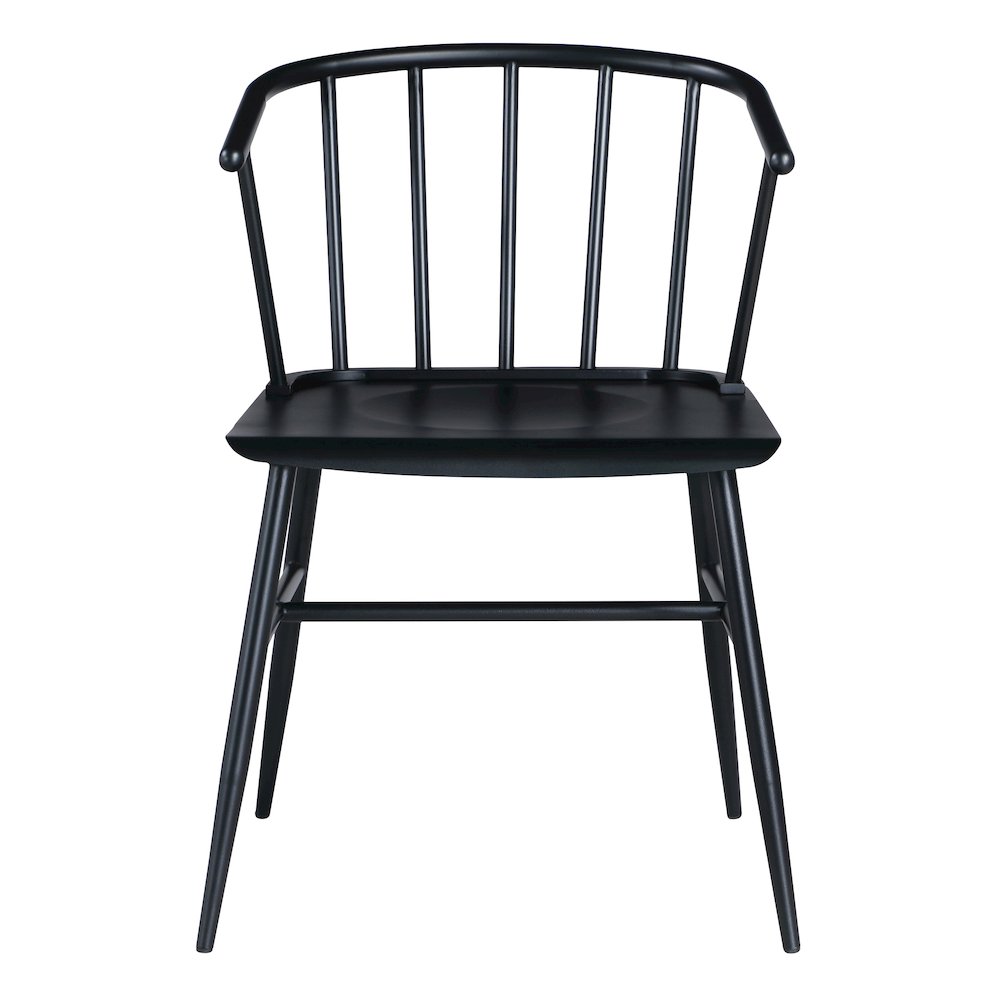 Lincoln All Metal Chair in Black Finish