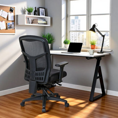 Ergonomic Mesh Office Desk Chair – Black High-Back Chair for Comfort