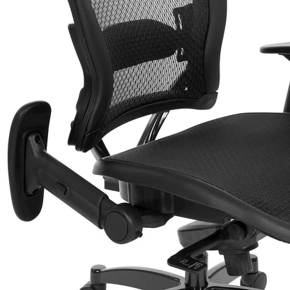 Manager's Black Breathable Mesh