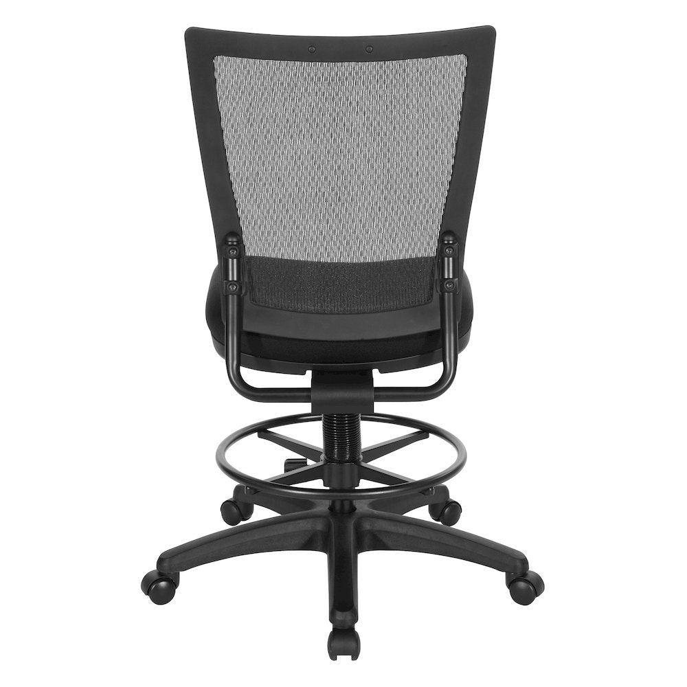 Soft PU Padded Back Frame with Breathable ProGrid Mesh Back Drafting Chair
