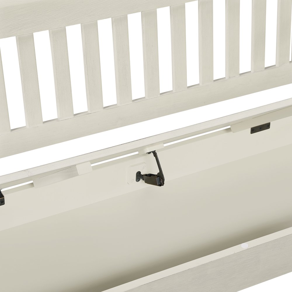 Wakefield Entryway Storage Bench in White Finish