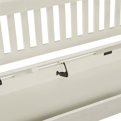 Wakefield Entryway Storage Bench in White Finish