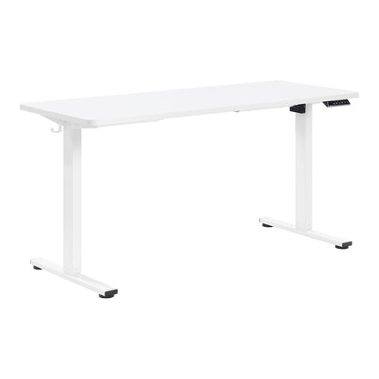 Primo 59"W Sit to Stand Electric Height Adjustable Desk in White Finish