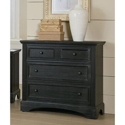 Farmhouse Basics 3 Drawer Chest in Rustic Black, BP-4200-04B