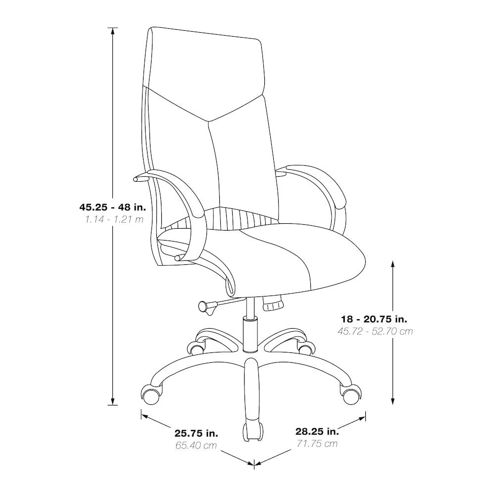 Deluxe High Back Black Chair
