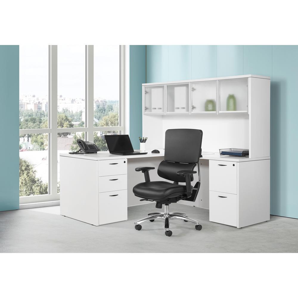 Dillon Seat and Back Managers Chair, Black