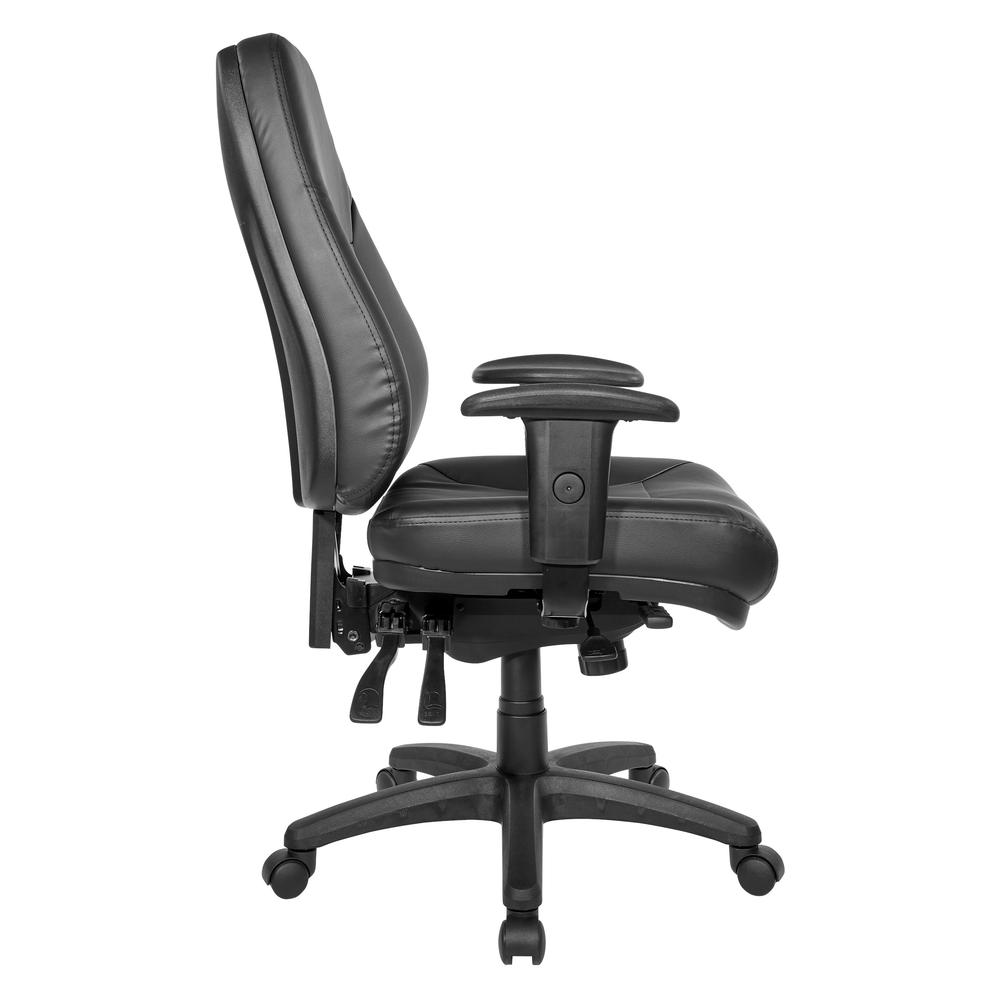 Deluxe Multi Function Ergonomic High Back Chair in Dillon Black, EC4350-R107