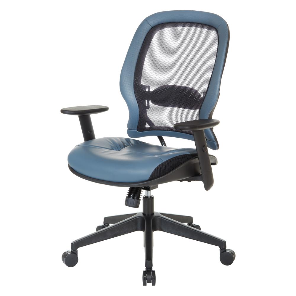 Dark Air Grid® Back Managers Chair, Black/Blue