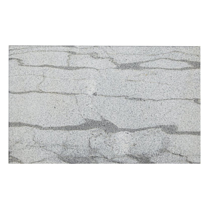 Solid Grey Marble Top C-Table with Chrome Metal Base 2-Pack