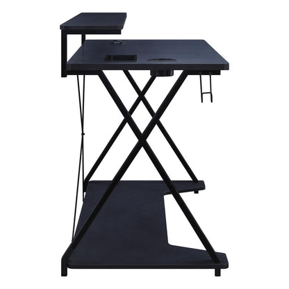 Checkpoint Ghost Battlestation Gaming Desk with RGB LED Lights, CKP4824GD