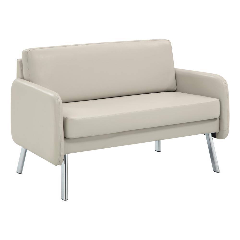 Lounge Loveseat in Faux Leather