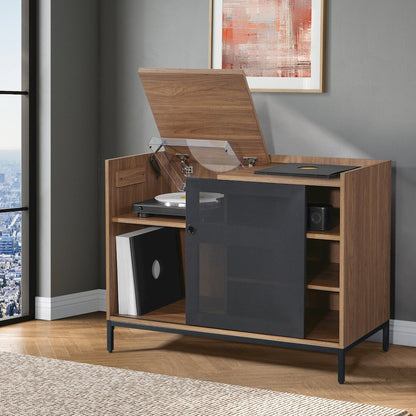 Record Player Stand w/ Album Storag