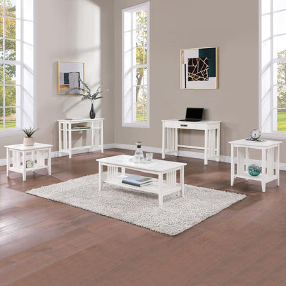 Sierra 36" Foyer Table, White Finish
