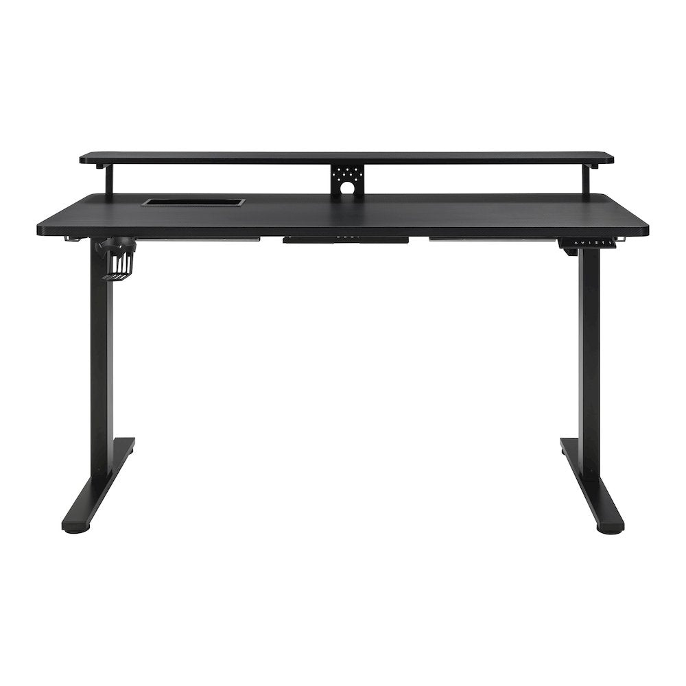 Primo 60" Electric Height Adjustable Gaming Desk with Hutch