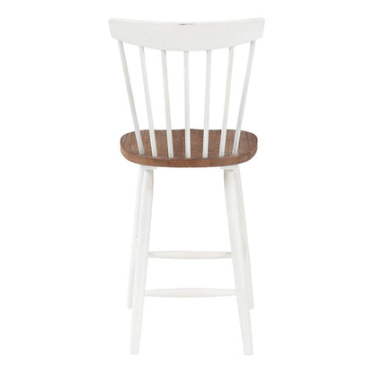Eagle Ridge Counter Stool with Toffee Finished seat and Cream Base, EAG26-CMDT