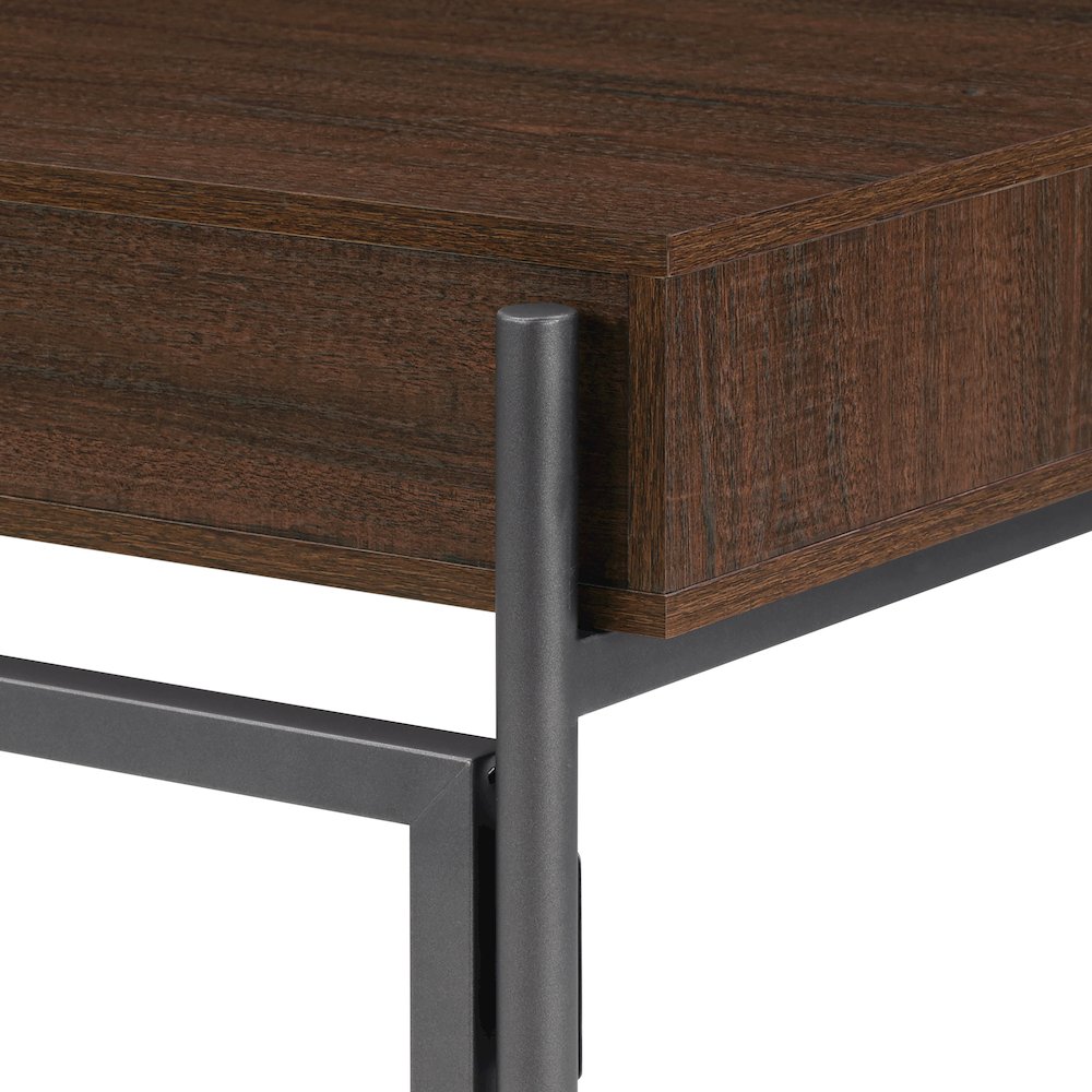 Sedona 46" Writing Desk with Drawer in Elegant Walnut Finish