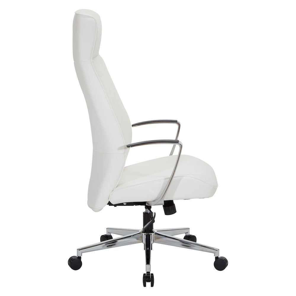 High-Back Ion Technology in Dillon snow Chair with Fixed Padded Aluminum Arms
