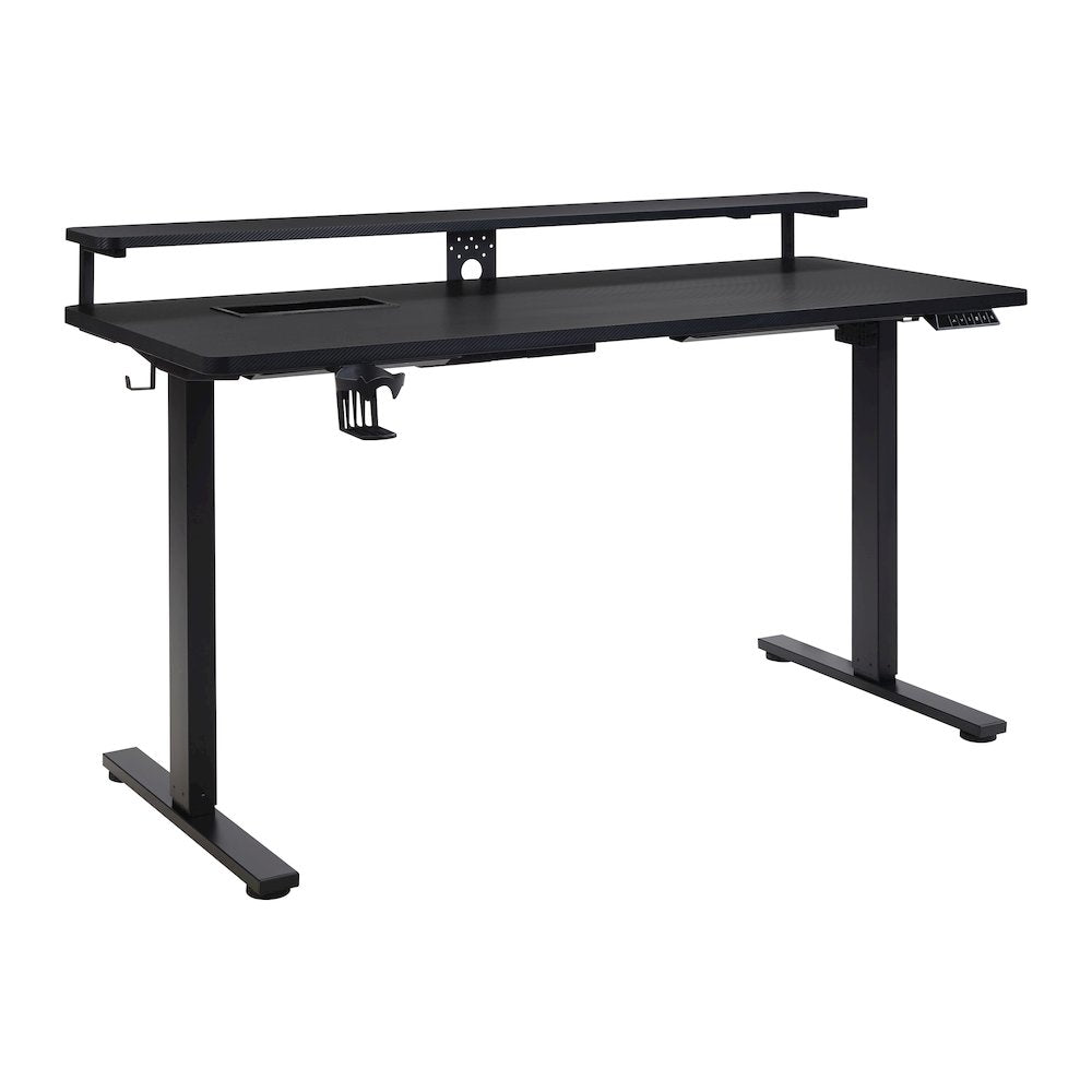 Primo 60" Electric Height Adjustable Gaming Desk with Hutch