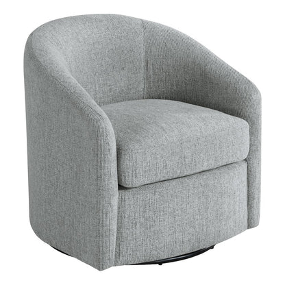 Bella Swivel Chair in Dove Grey Fabric