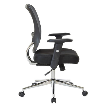 Mesh Back & Seat Locking Tilt Task Chair with Chrome Base, EM91027C-3