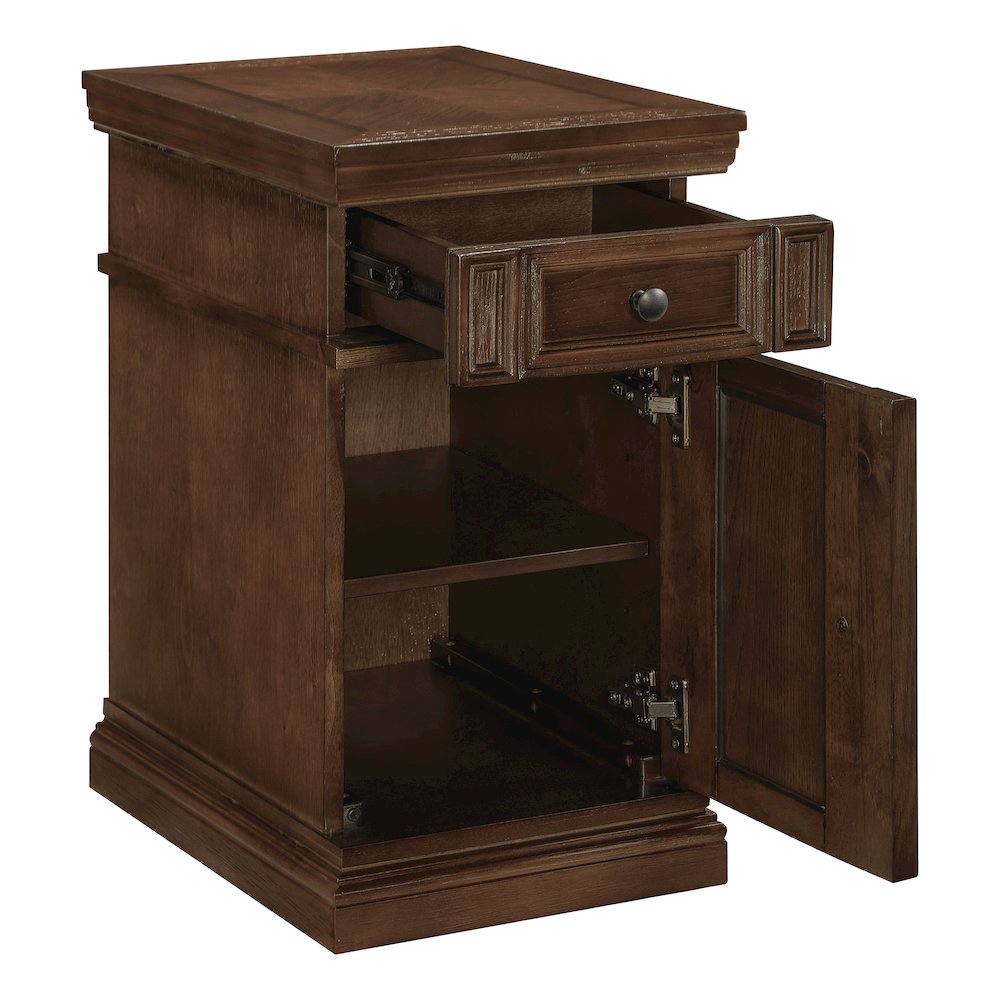 Chair Side Table with Power