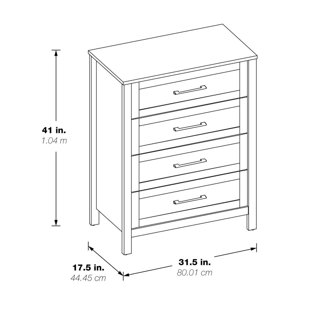 Stonebrook 4-Drawer Chest, Classic Walnut