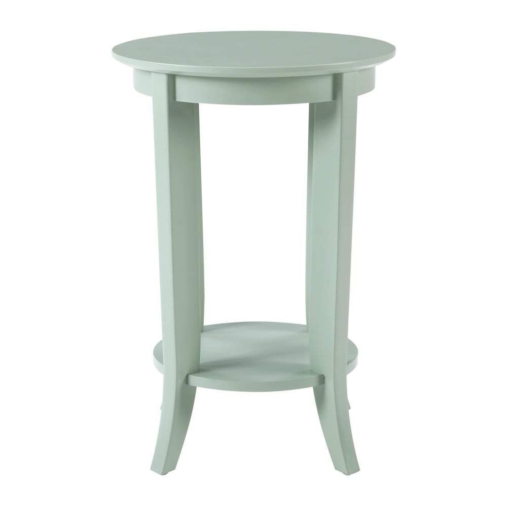 Golden Side Table in Sage Green Wood Finish