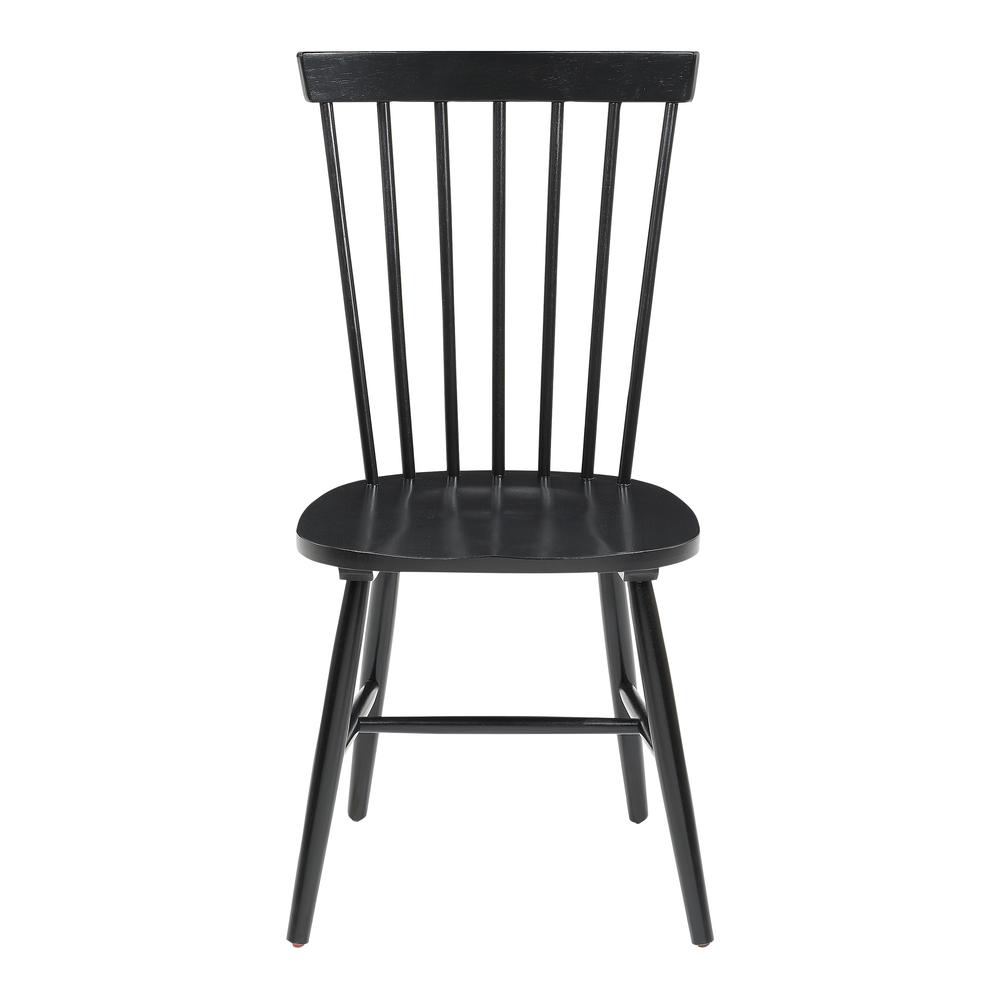 Eagle Ridge Dining Chair in Black Finish 2 Pack, EAG1787-BLK