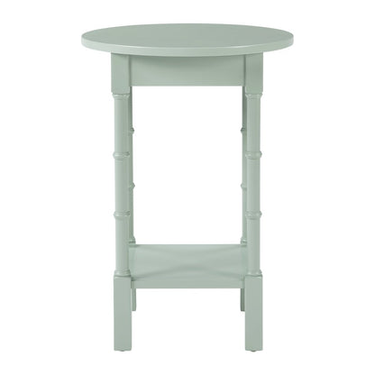 Golden Side Table in Sage Green Wood Finish