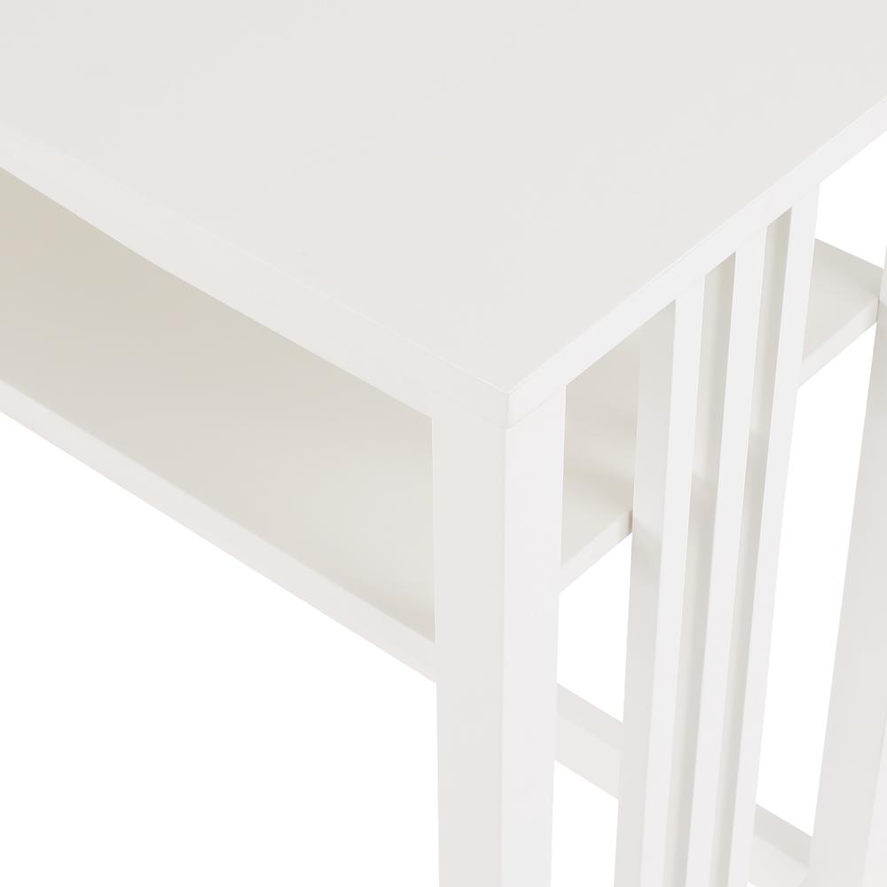 Sierra 36" Foyer Table, White Finish