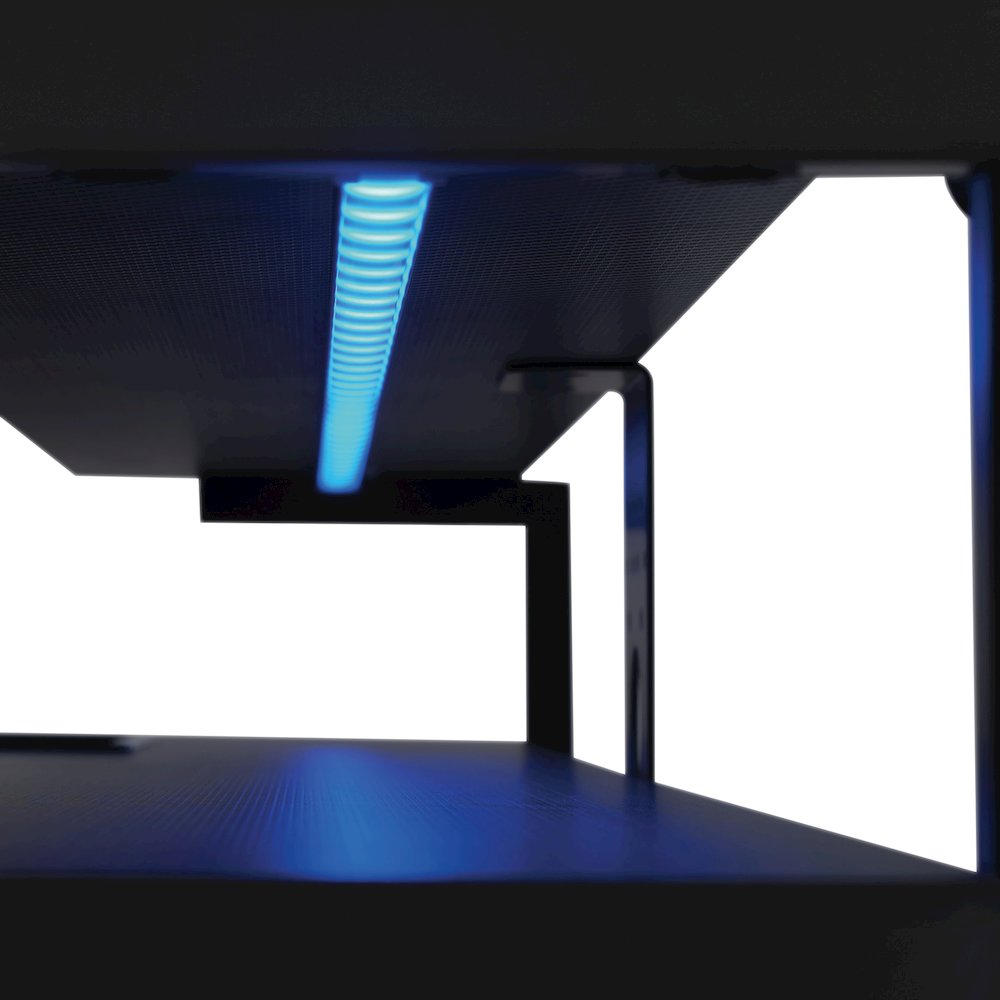 Primo 60" Electric Height Adjustable Gaming Desk with Hutch