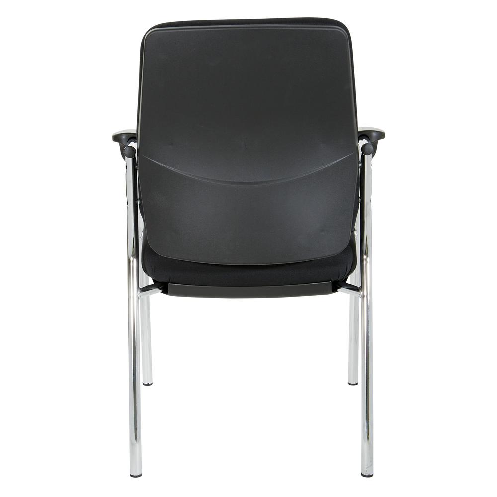 High Back Guest Chair with Chrome Frame in Coal Finish, 83750C-30