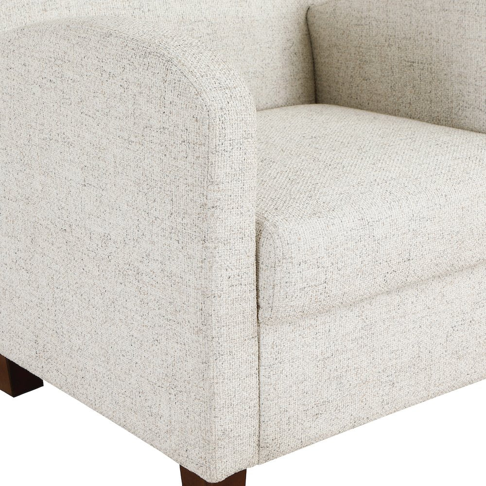 Aiden Chair & Ottoman Faux Leather