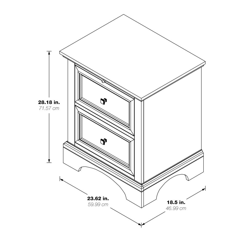 Farmhouse Basics Nightstand, Rustic White