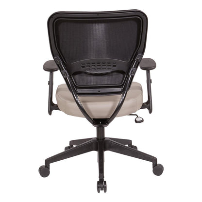 Antimicrobial Dillon Stratus Seat and Back Task Chair with Adjustable Angled Arms and Nylon Base, 5500D-R103