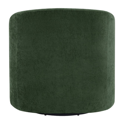Parker Swivel Tub Chair In Green Fabric