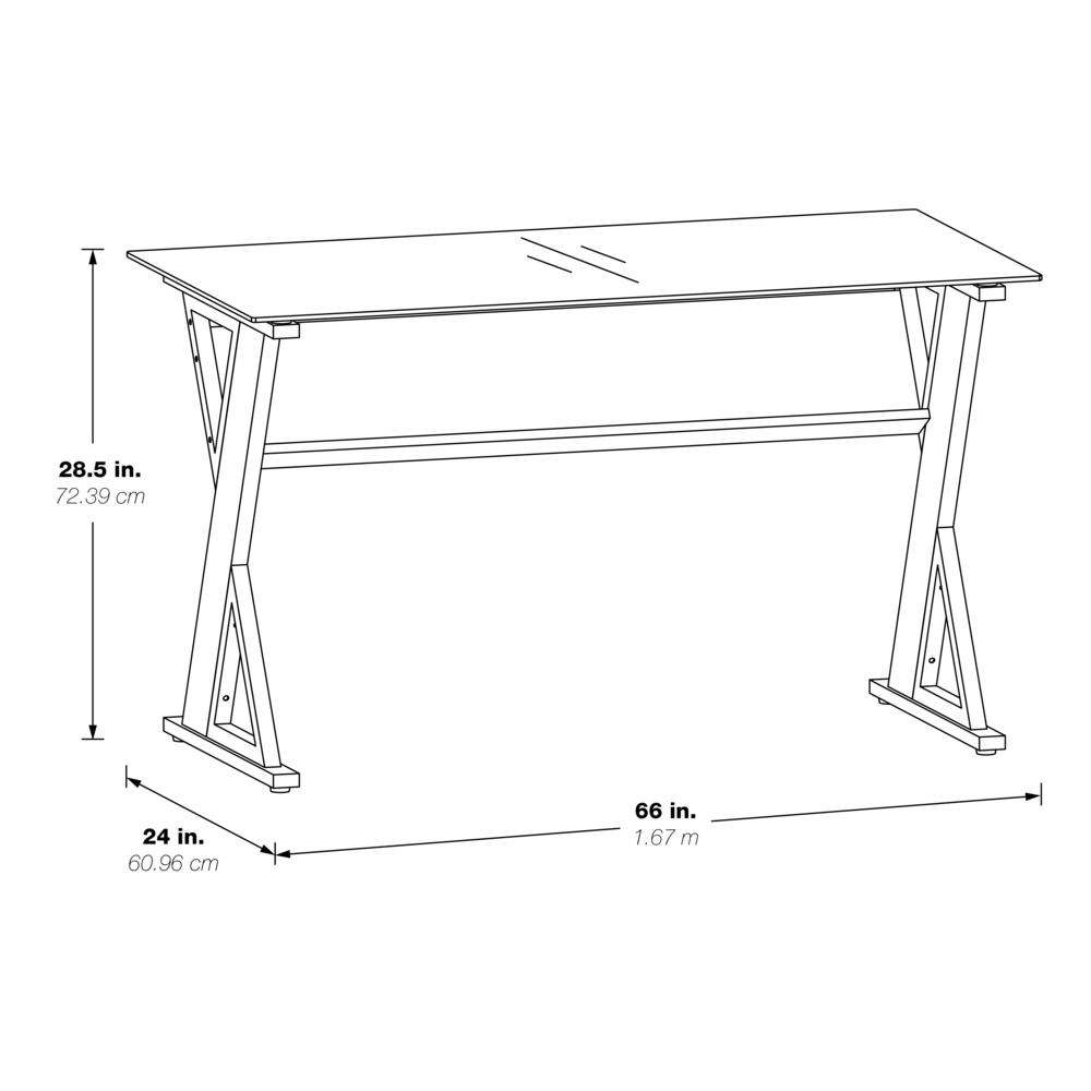 Zenos 48" Desk in Traditional Cherry