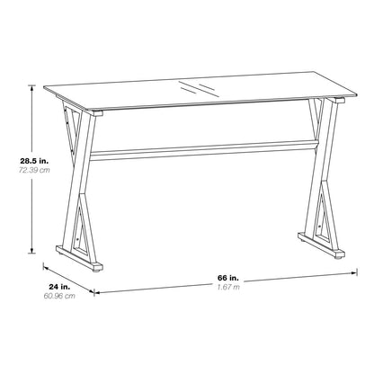Zenos 48" Desk in Traditional Cherry