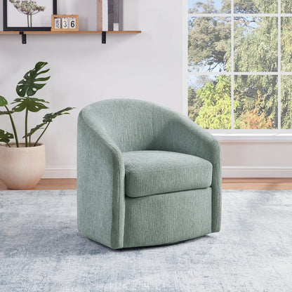 Bella Swivel Chair in Mist Fabric