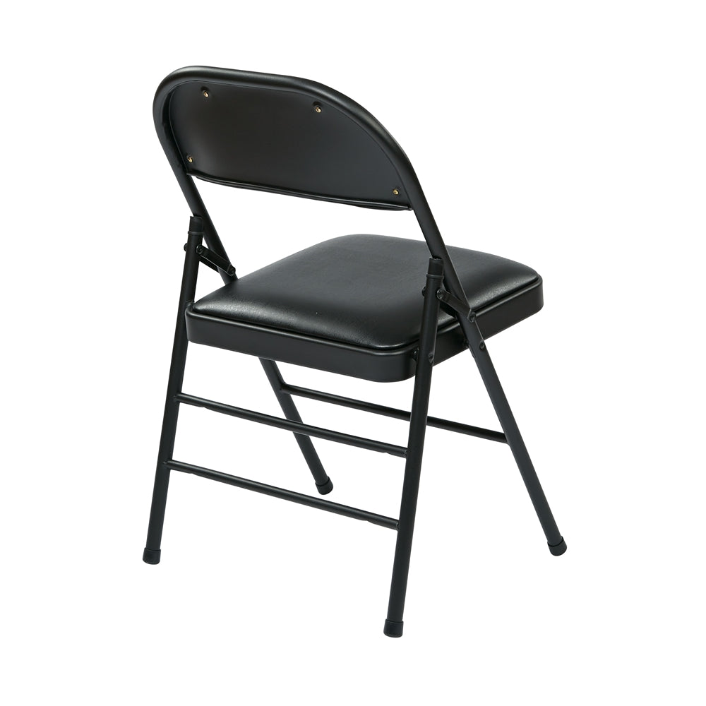 Folding Chair with Vinyl Seat and Back