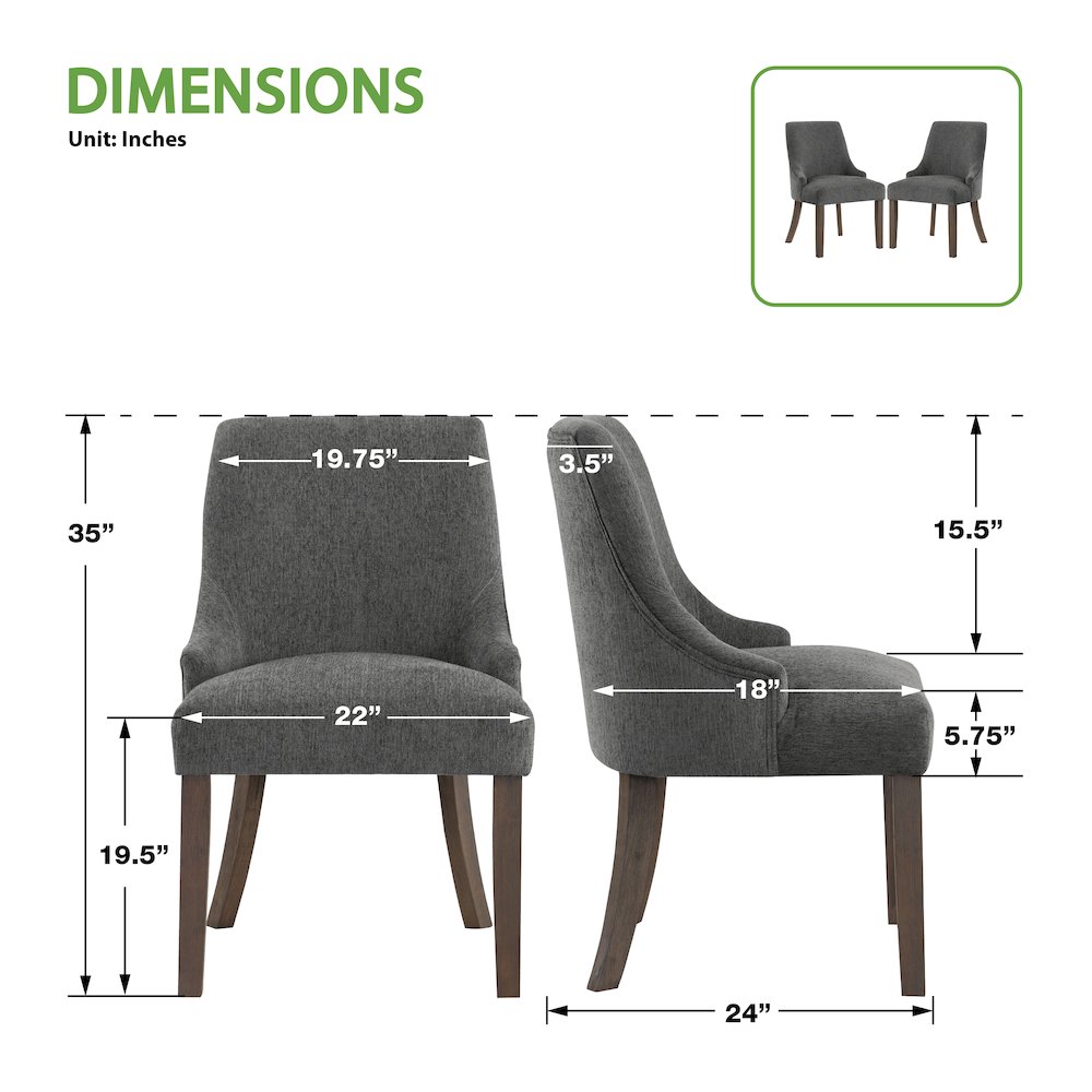 Leona Dining Chair 2-PK