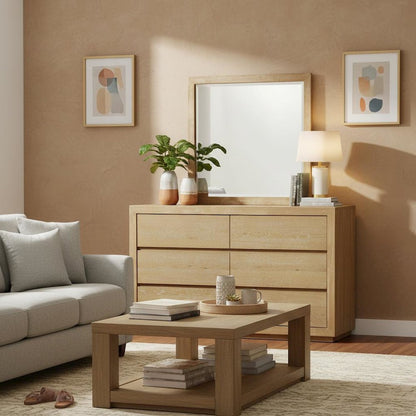 Modern Farmhouse Bedroom Vanity Mirror Single Piece Stylish Design
