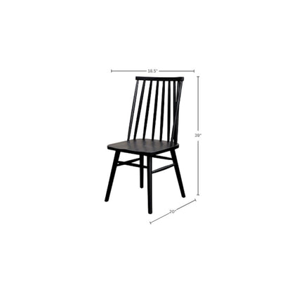 Farmhouse Side Chairs Set of 2 with Wooden Frame and Comfortable Seating